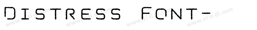 Distress Font字体转换